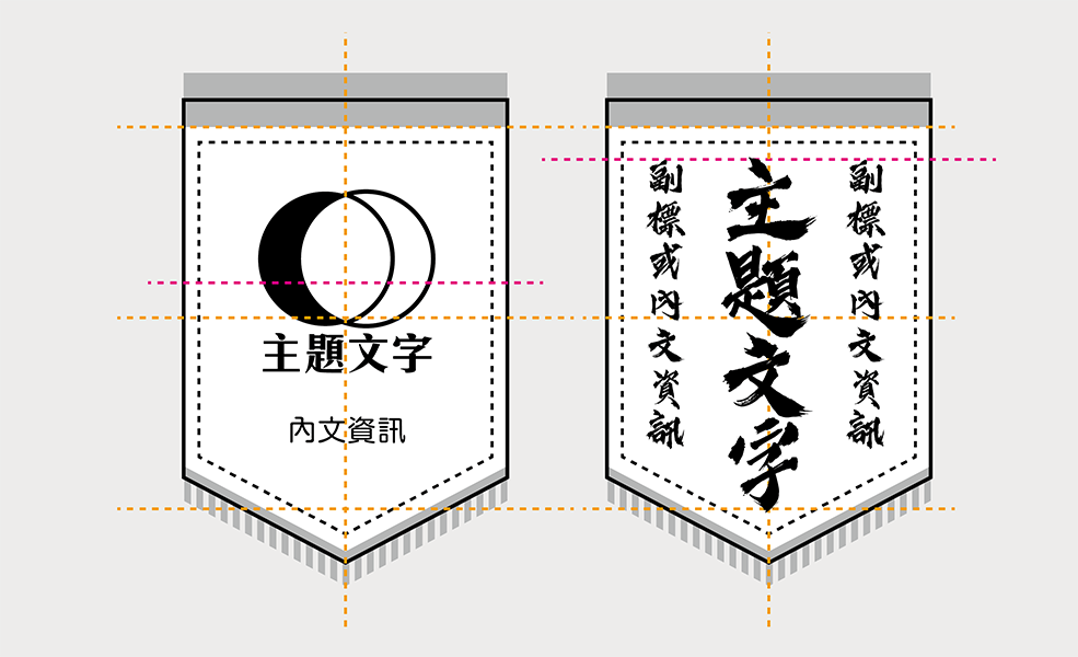 (3) 裁型的視覺平衡的排版